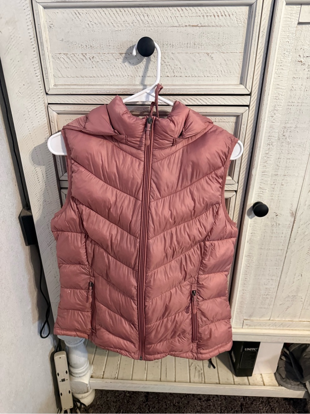 Charter Club Quilted Hooded Puffer Vest - Rose